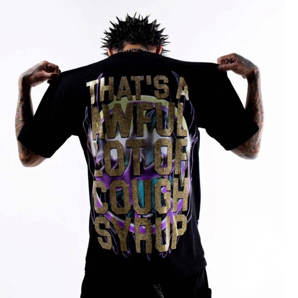[SOLD OUT]Awful Lot Of Cough Syrup x Lost Hills Skull T- Shirts Men Size Medium - Picture 7 of 7
